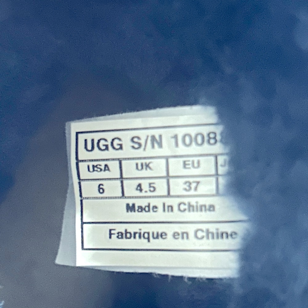 UGG mini Bailey button Swarovski bling navy boots - Picture 11 of 12